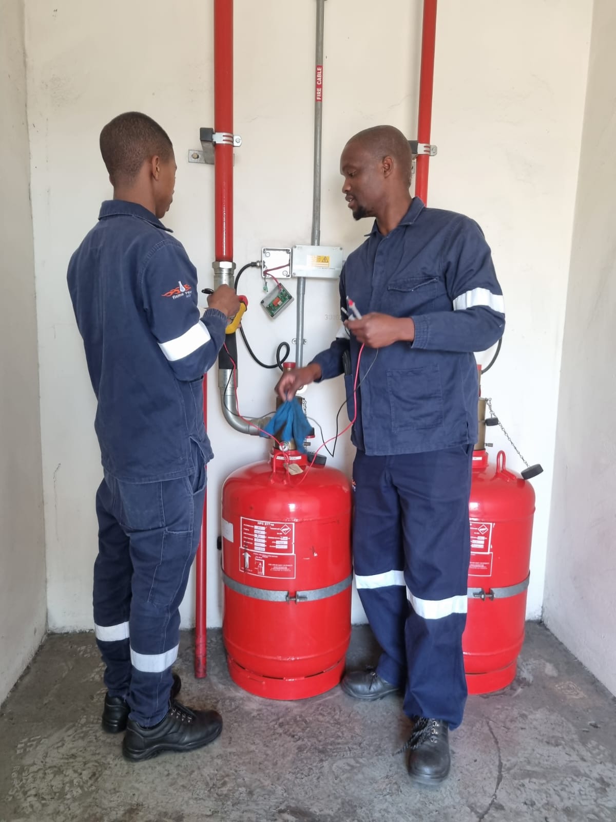 Fire detection system installation